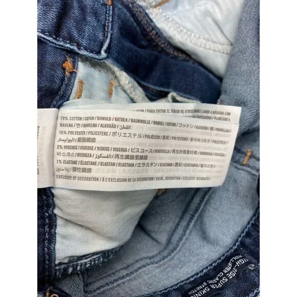 Hollister dark wash high rise super skinny jeans - Picture 4 of 4